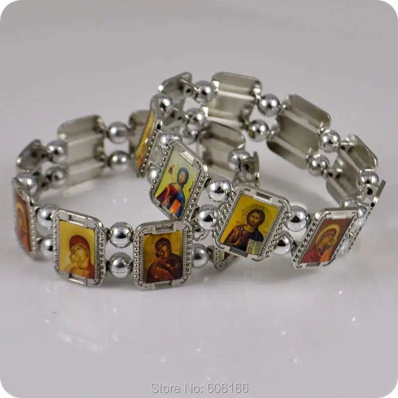 Orthodox Icon Rosary Beads Bracelet