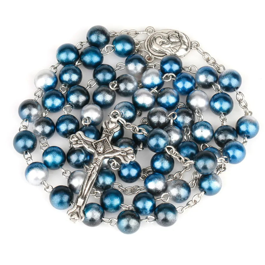 12 colors Rosary with Cross pendant