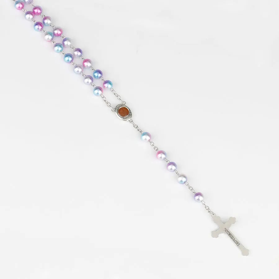 12 colors Rosary with Cross pendant