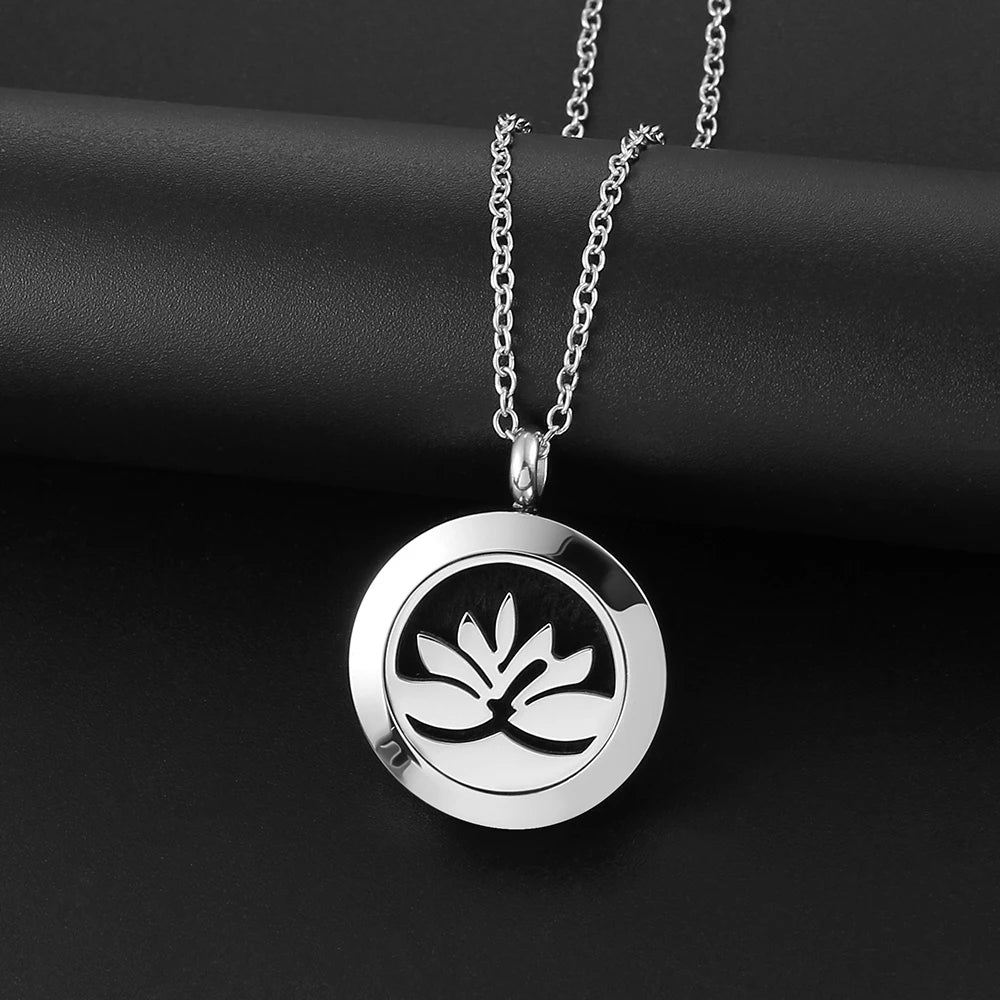 St. Benedict necklace 316L stainless steel pendant and diffuser