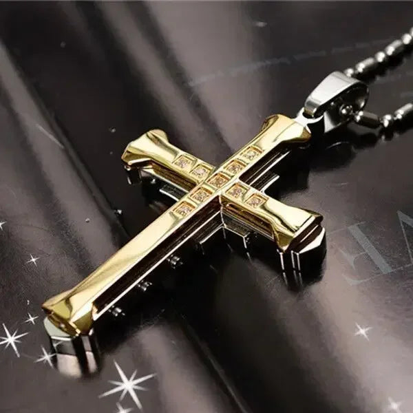 Stainless Steel Exorcist Saint Benedict Round Pendant Necklace