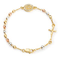 Virgin Mary Cross Bracelet
