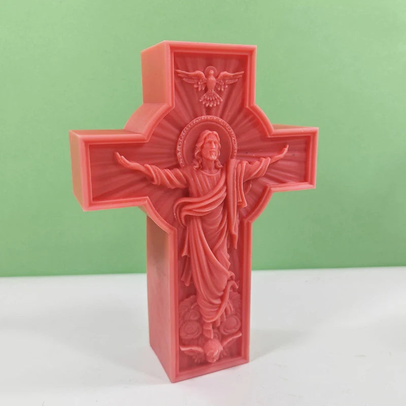 Jesus Statue Aromatherapy Candle Gypsum Resin