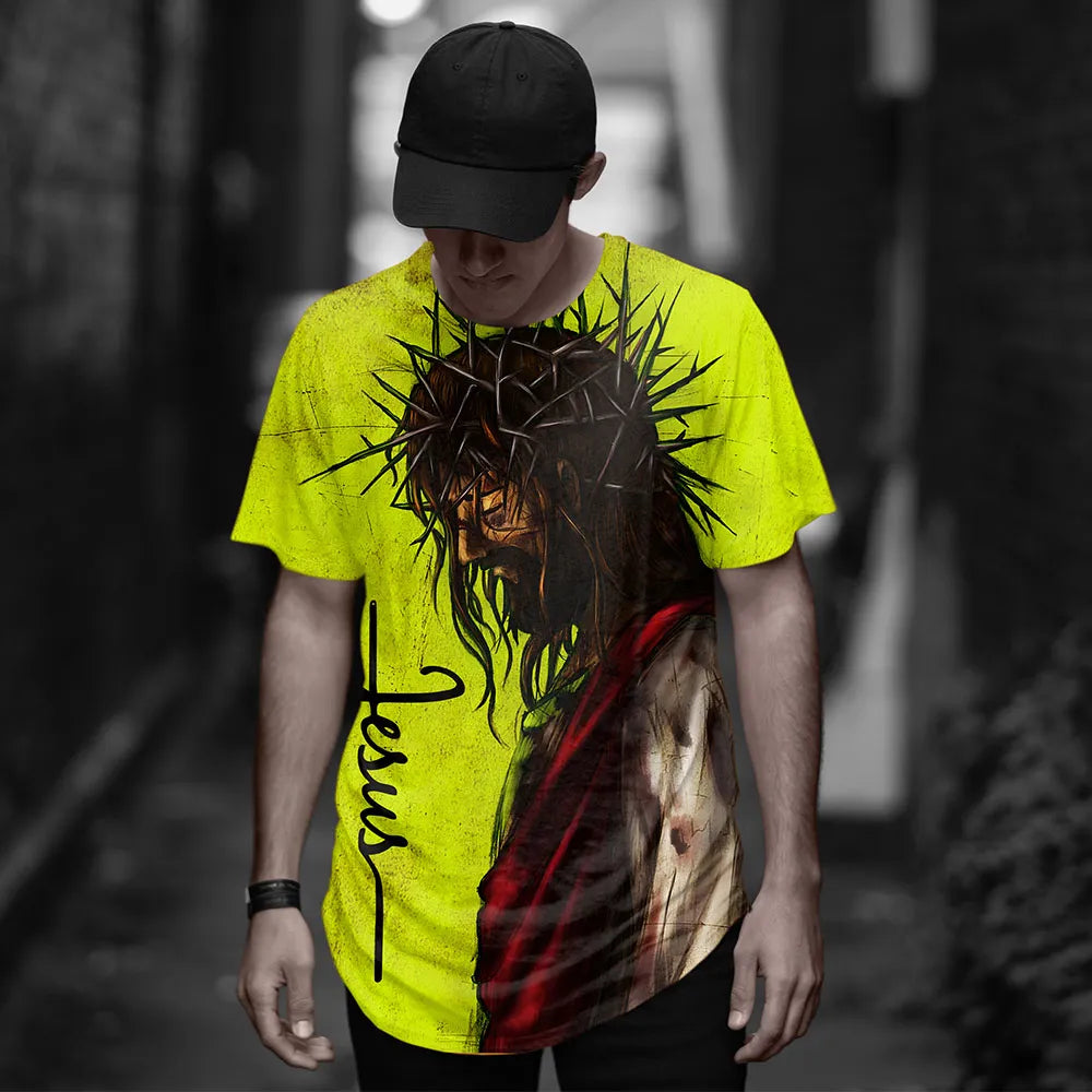Jesus Christ Cross 3d Printed T-shirts