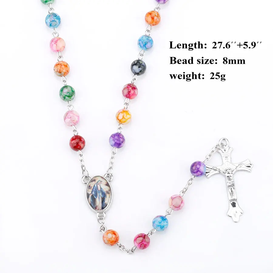 Colorful Acrylic Beaded Rosary
