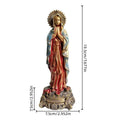 Virgin Mary Blessing Statue, Hand-Painted Figurine
