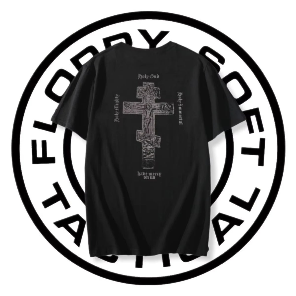 Holy Cross Graphic T-shirt Men Women Cotton Short Sleeve