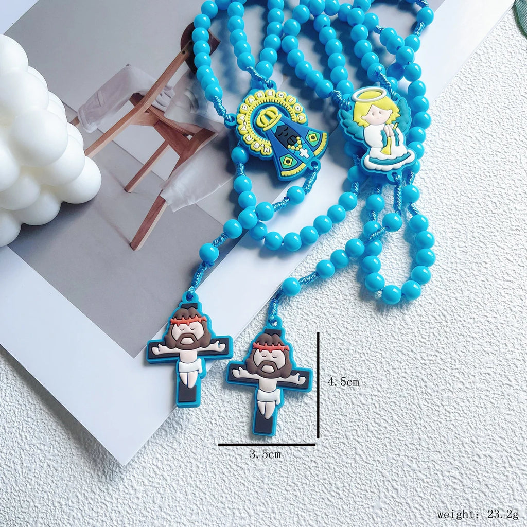 Children's Rosary Set with Angel Pendant