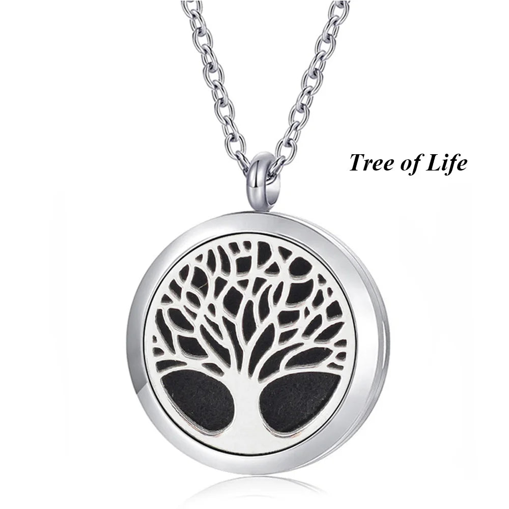 St. Benedict necklace 316L stainless steel pendant and diffuser