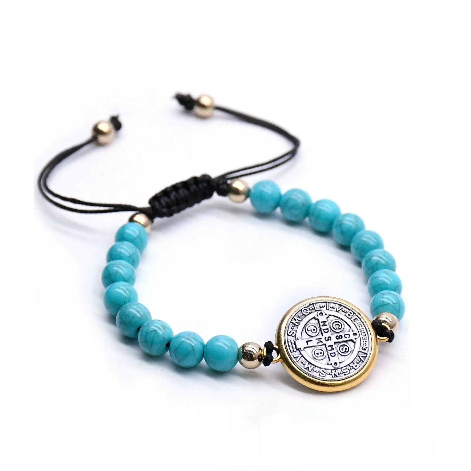 St. Benedict Rosary Beaded Bracelet