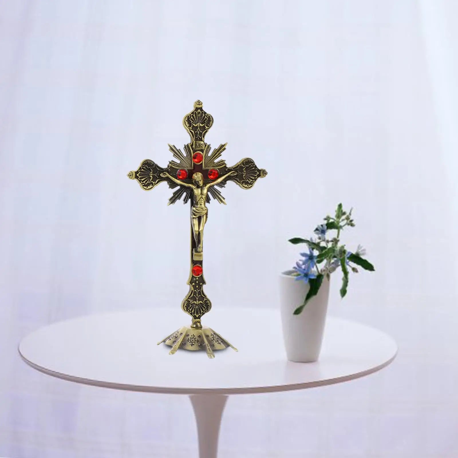 Holy Trinity On The Stand Crucifix Home Decoration