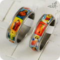Orthodox Holy Icon Jesus Virgin Mary Ring Stainless Steel
