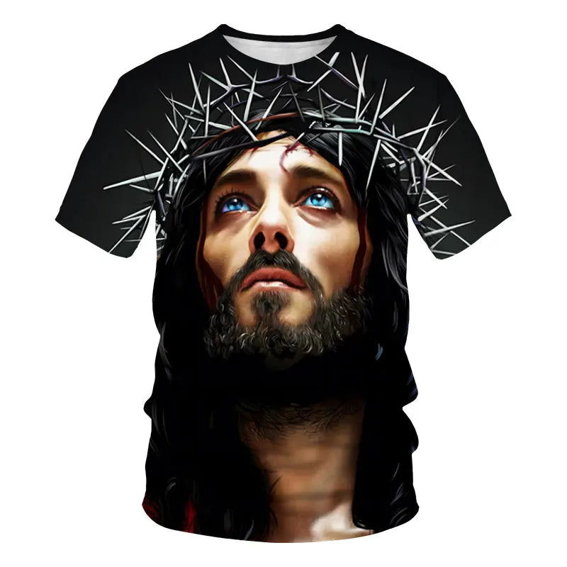 Jesus Christ Cross 3d Printed T-shirts