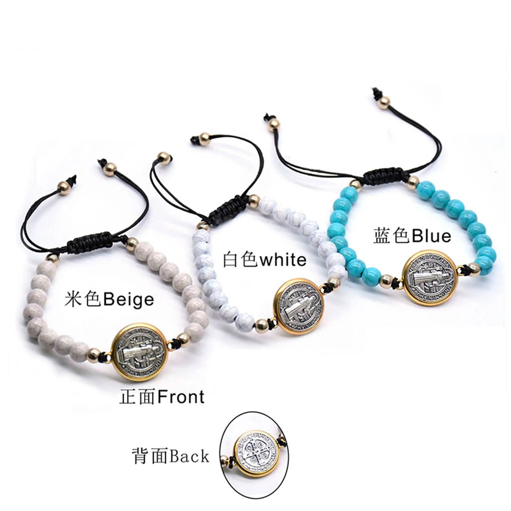 St. Benedict Rosary Beaded Bracelet