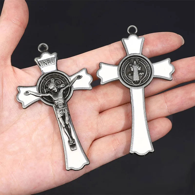 Large St Benedict Enamel Cross