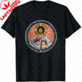 Jesus Christ Pantocrator Icon Sinai Orthodox  Printed T-Shirt