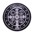 Saint Benedict Cross Button Metal Badge Enamel Pin