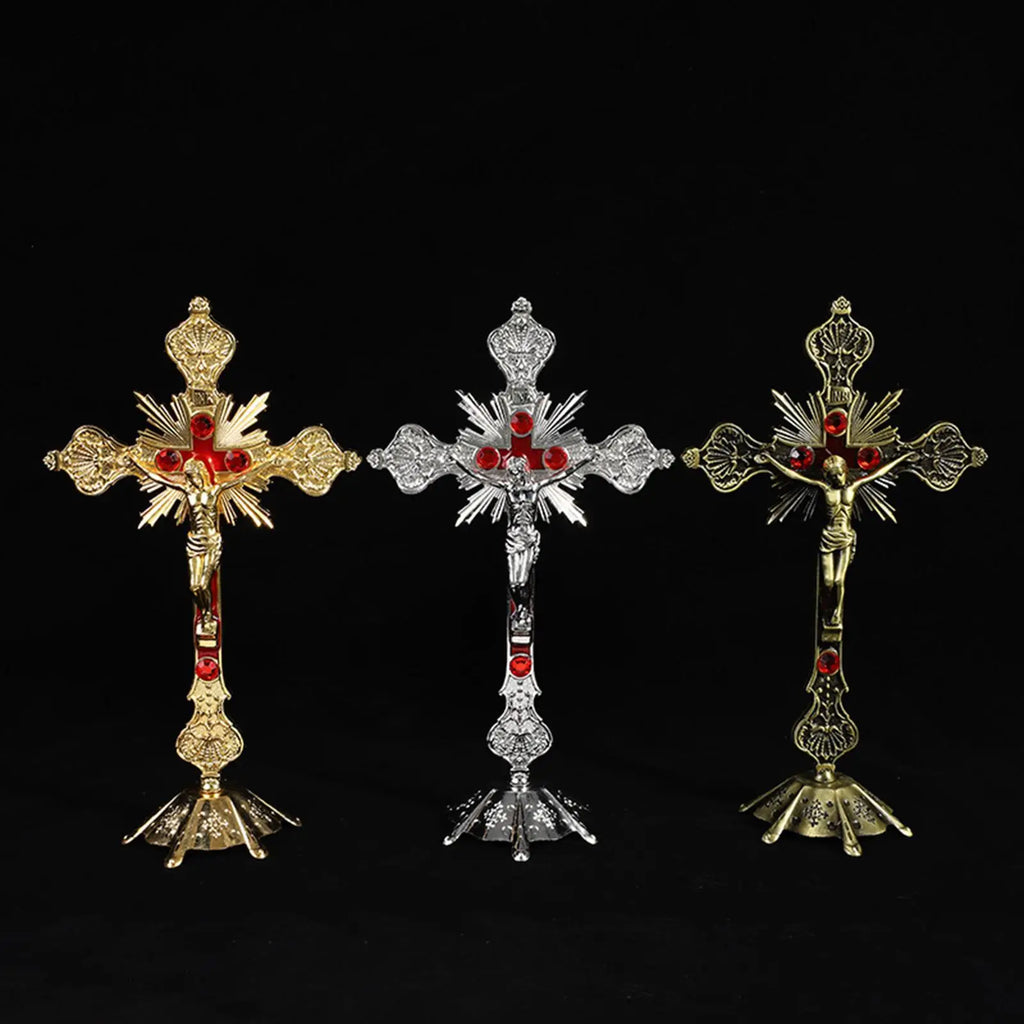 Holy Trinity On The Stand Crucifix Home Decoration