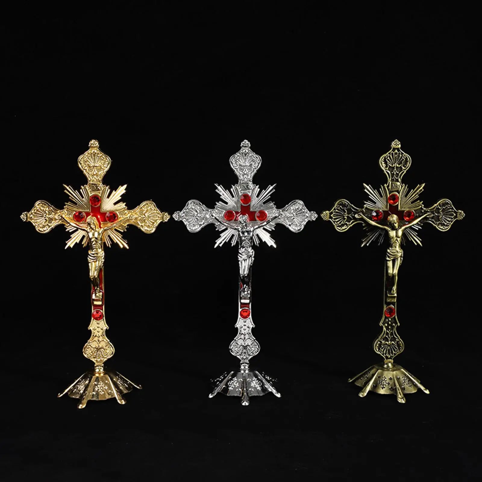 Holy Trinity On The Stand Crucifix Home Decoration