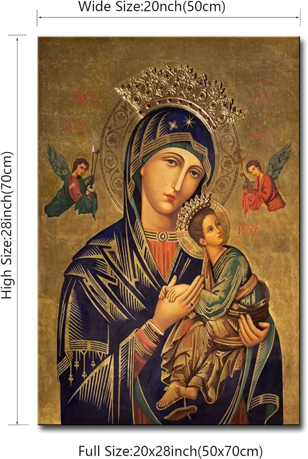 Russian Orthodox Icon Picture of Our Lady of Perpetual Help Wall Decor