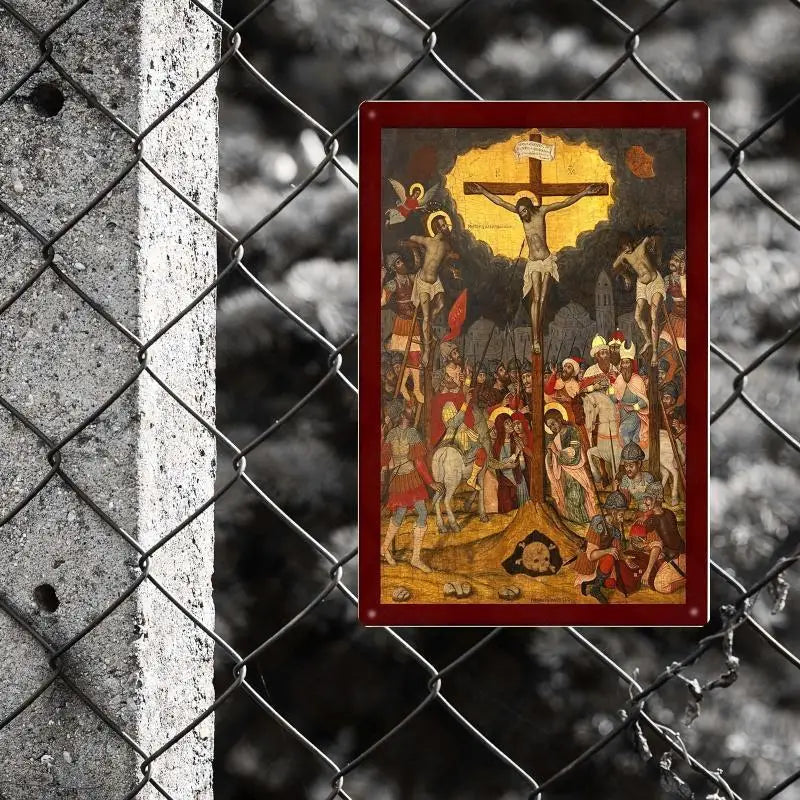 Crucifixion Icon for Wall Decor