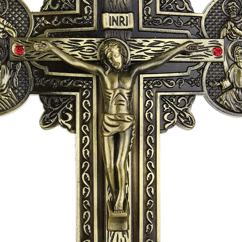 Crucifix on The Stand Cross Crucifix Home Decoration