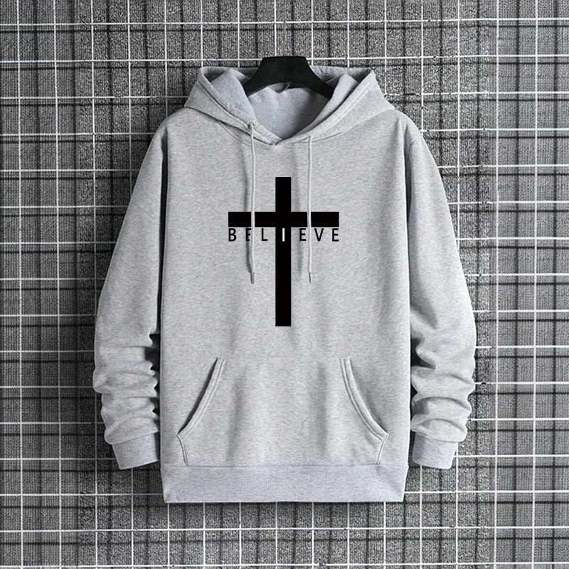 Jesus Cross Printed Hoodies