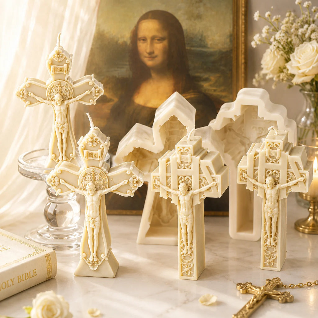 3D Soy Cross Candle