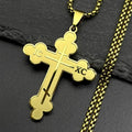 IC XC Cross Stainless Steel Pendant Necklace