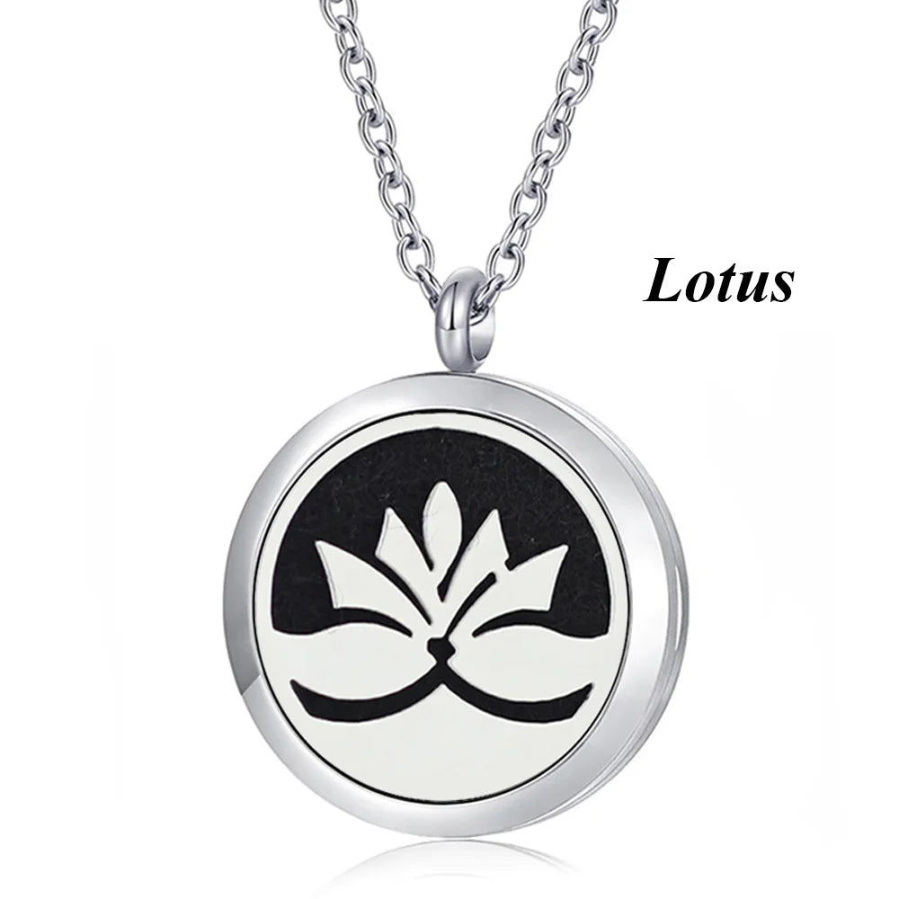 St. Benedict necklace 316L stainless steel pendant and diffuser