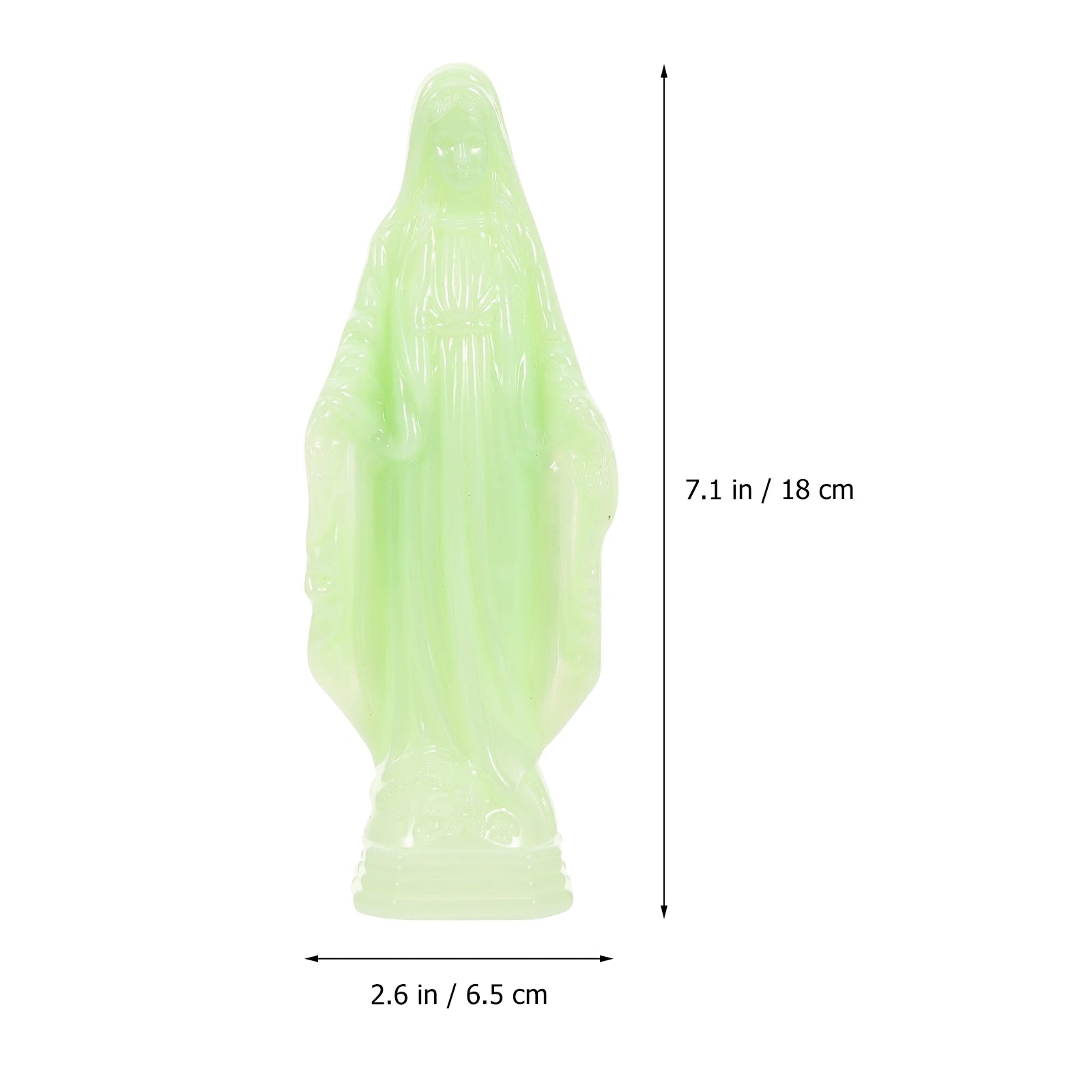 Luminous Glow In The Dark Virgin Mary Statue