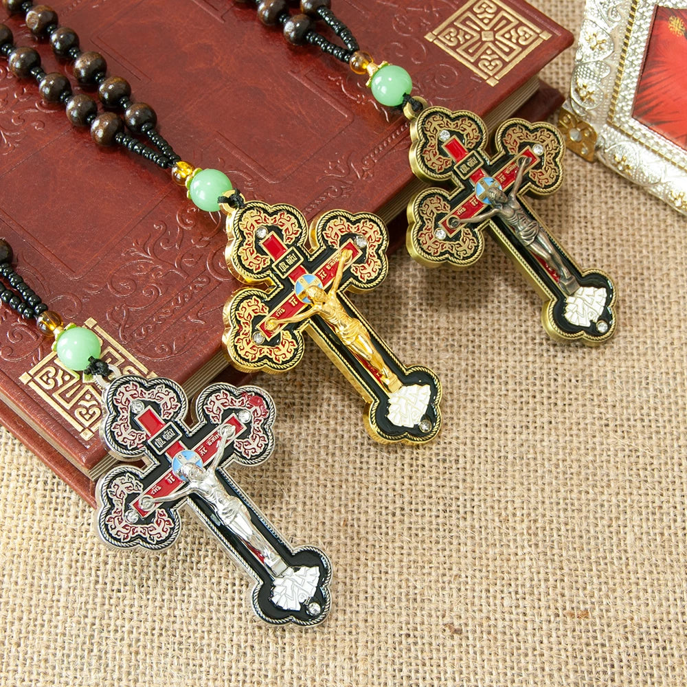 Orthodox Rosary Necklace and Cross Pendant