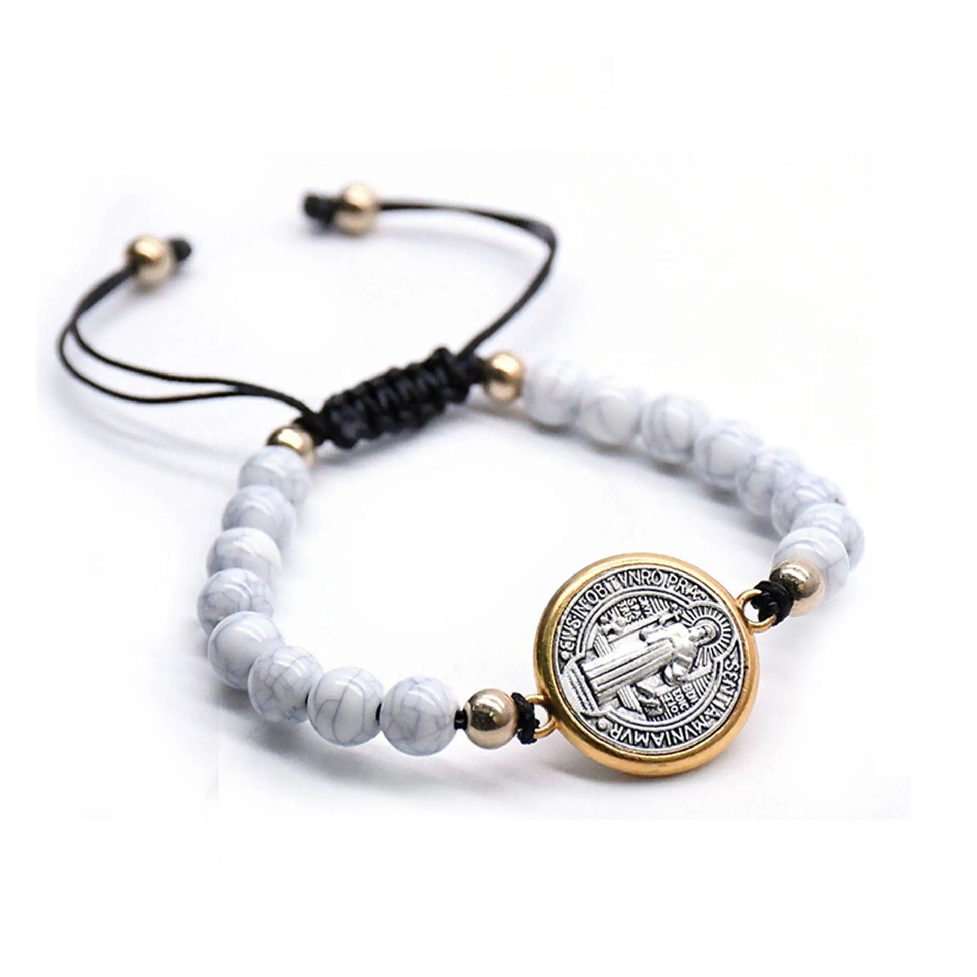 St. Benedict Rosary Beaded Bracelet