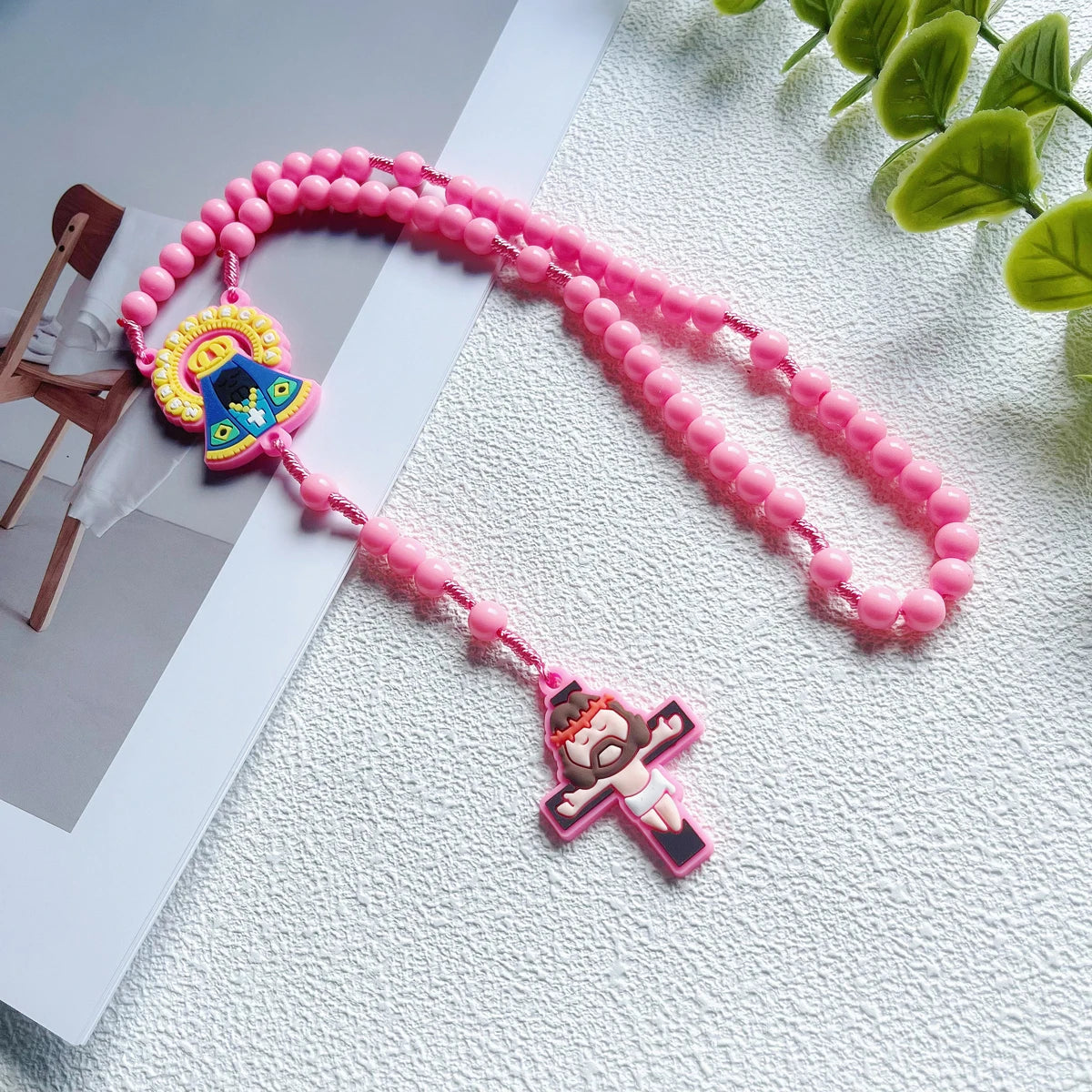 Children's Rosary Set with Angel Pendant