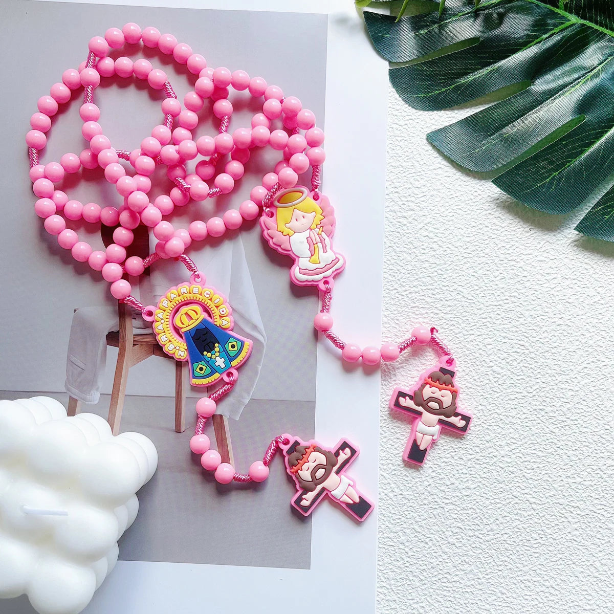 Children's Rosary Set with Angel Pendant