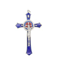 Benedictine Red Enamel Protection Crucifix (4.53*2.76in)