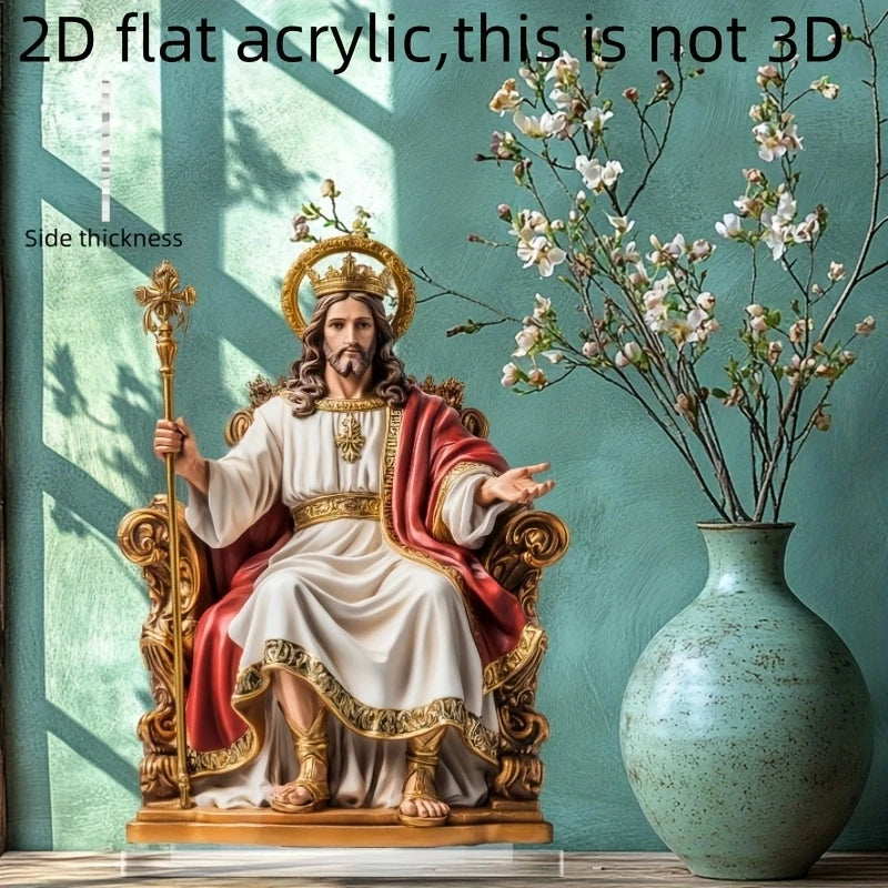 Sacred Heart Jesus Figurine Desktop Decoration for Home Office