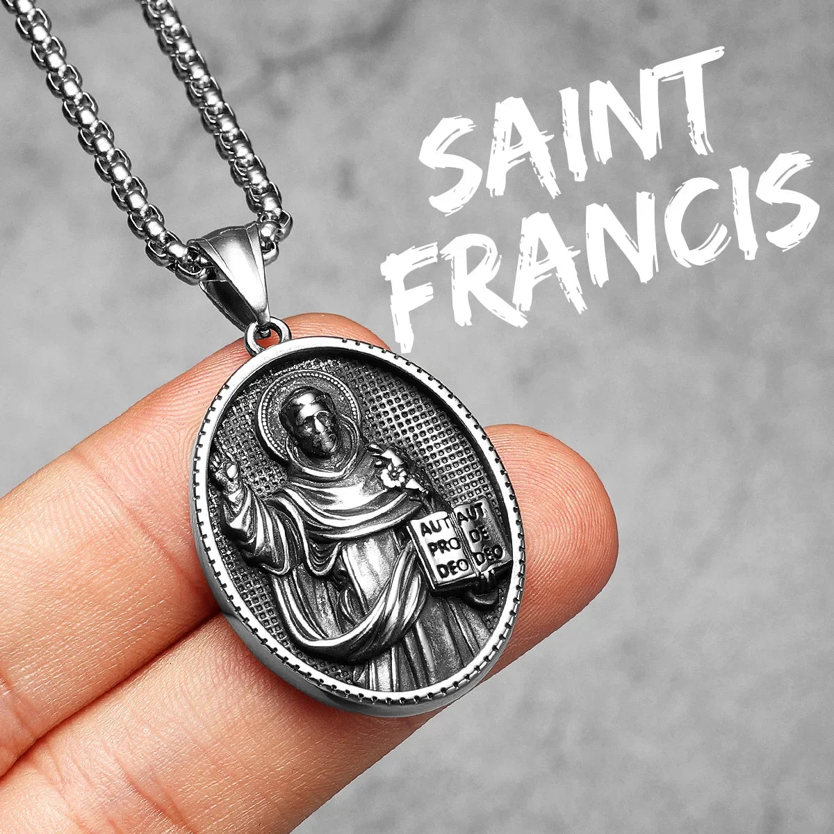 Padre Pio Powerful Amulet Stainless Steel