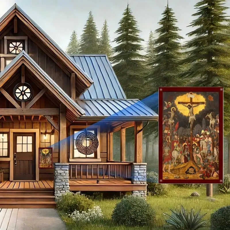 Crucifixion Icon for Wall Decor