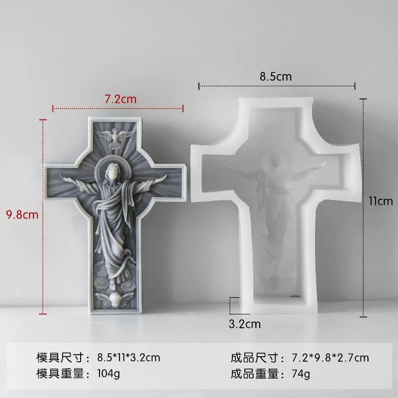 Jesus Statue Aromatherapy Candle Gypsum Resin