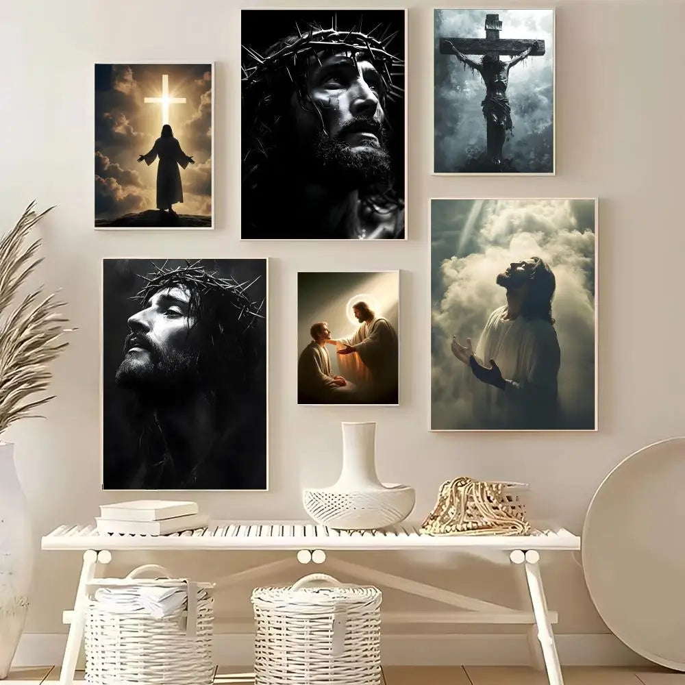 Son of God Jesus Cross Poster Wall Decor