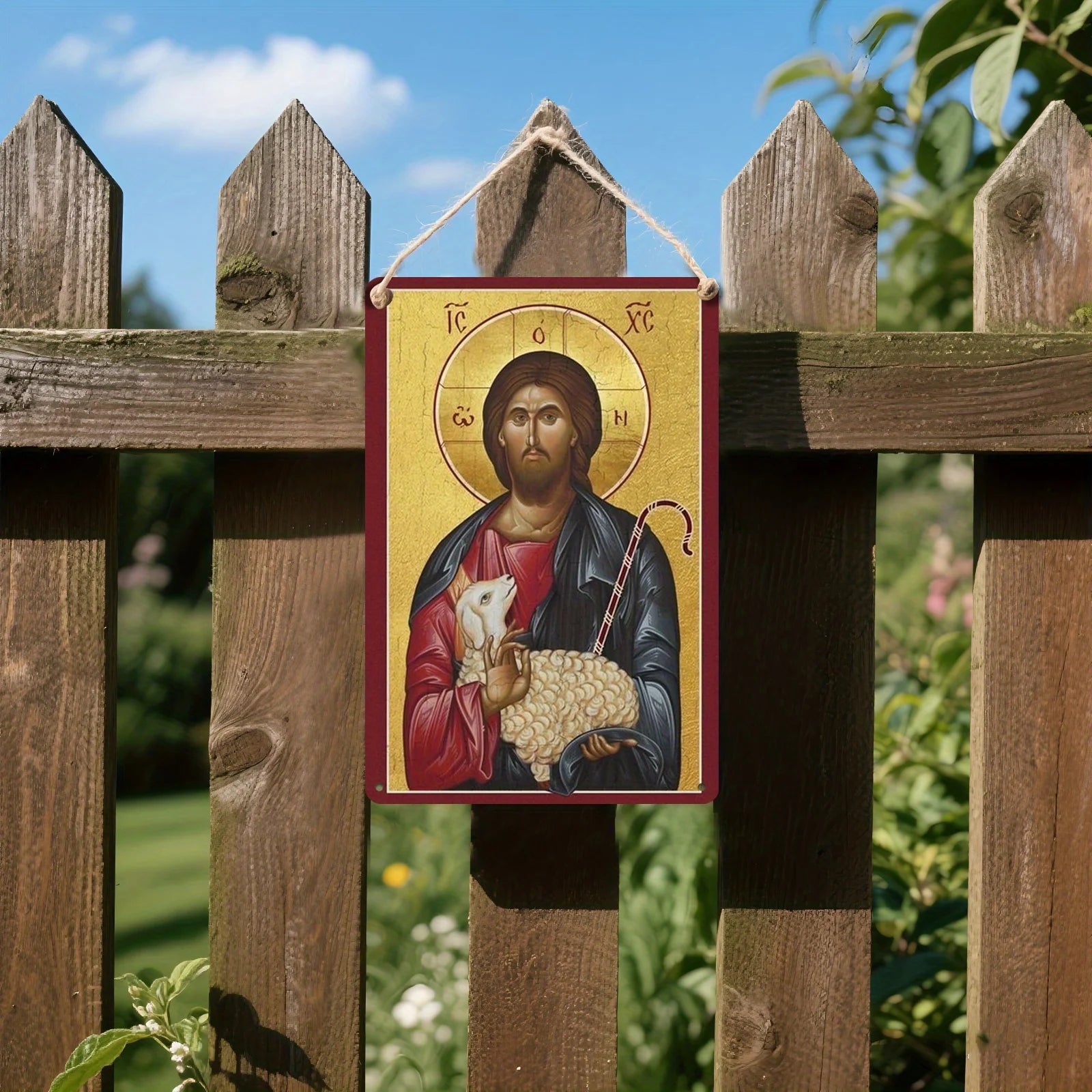 Byzantine Orthodox Good Shepherd Icon