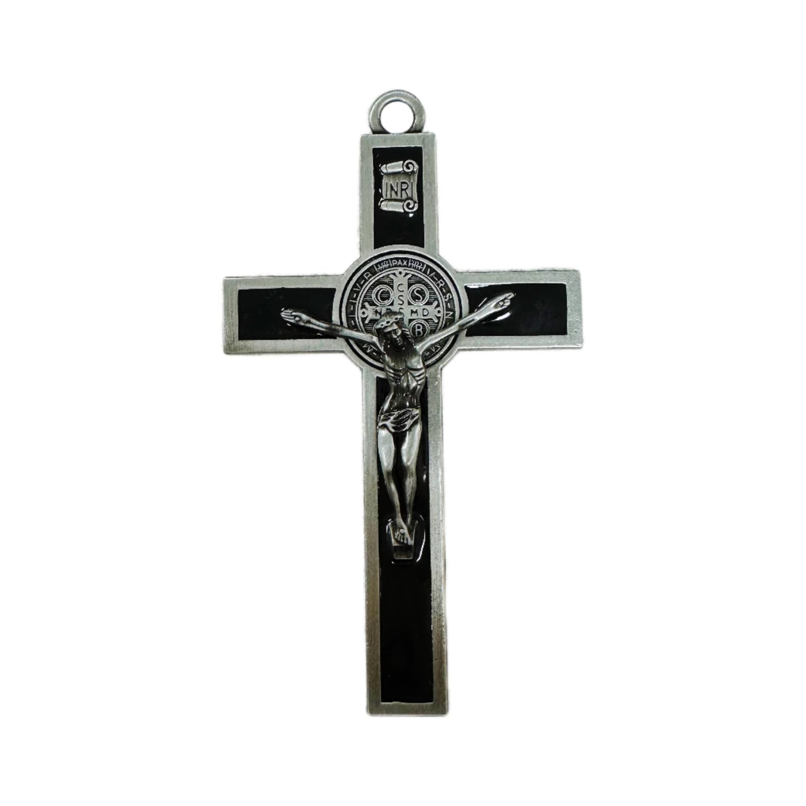 Crucifix Wall Cross-St. Benedict Wall Art-5.0X2.7 Inch Enamel