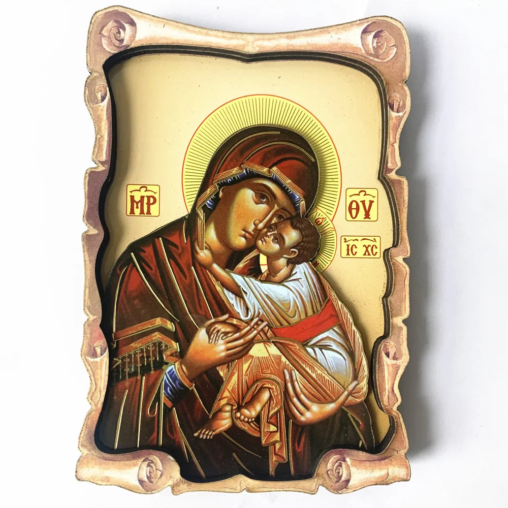 Wood Icon of Virgin Mary