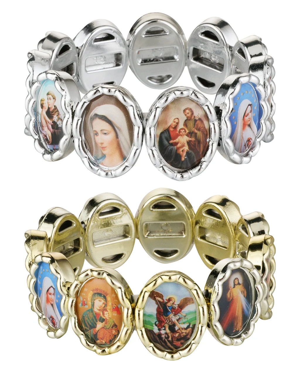Holy Icon  Sacred Heart Elastic Stretch Bracelet