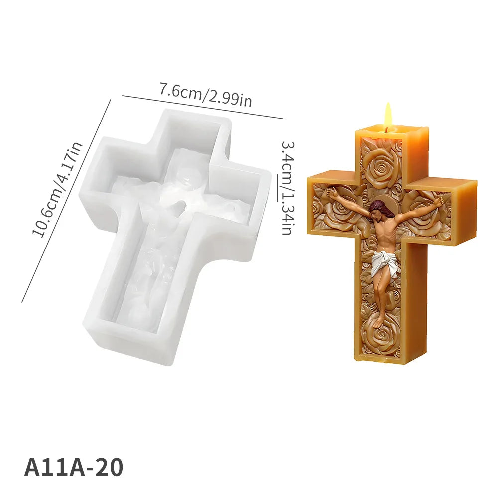 Jesus Statue Aromatherapy Candle Gypsum Resin