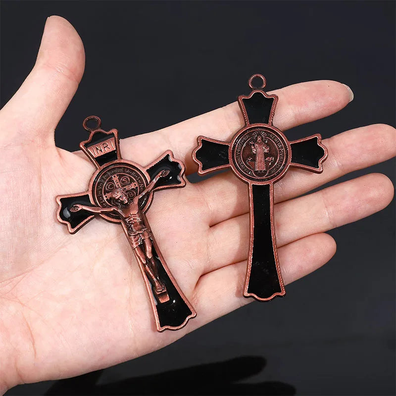 Large St Benedict Enamel Cross