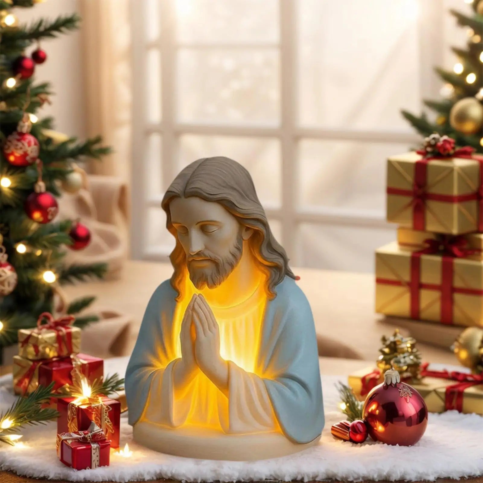 Virgin Mary Statue Night Light