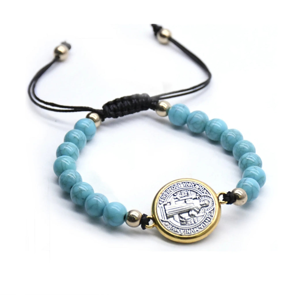 St. Benedict Rosary Beaded Bracelet