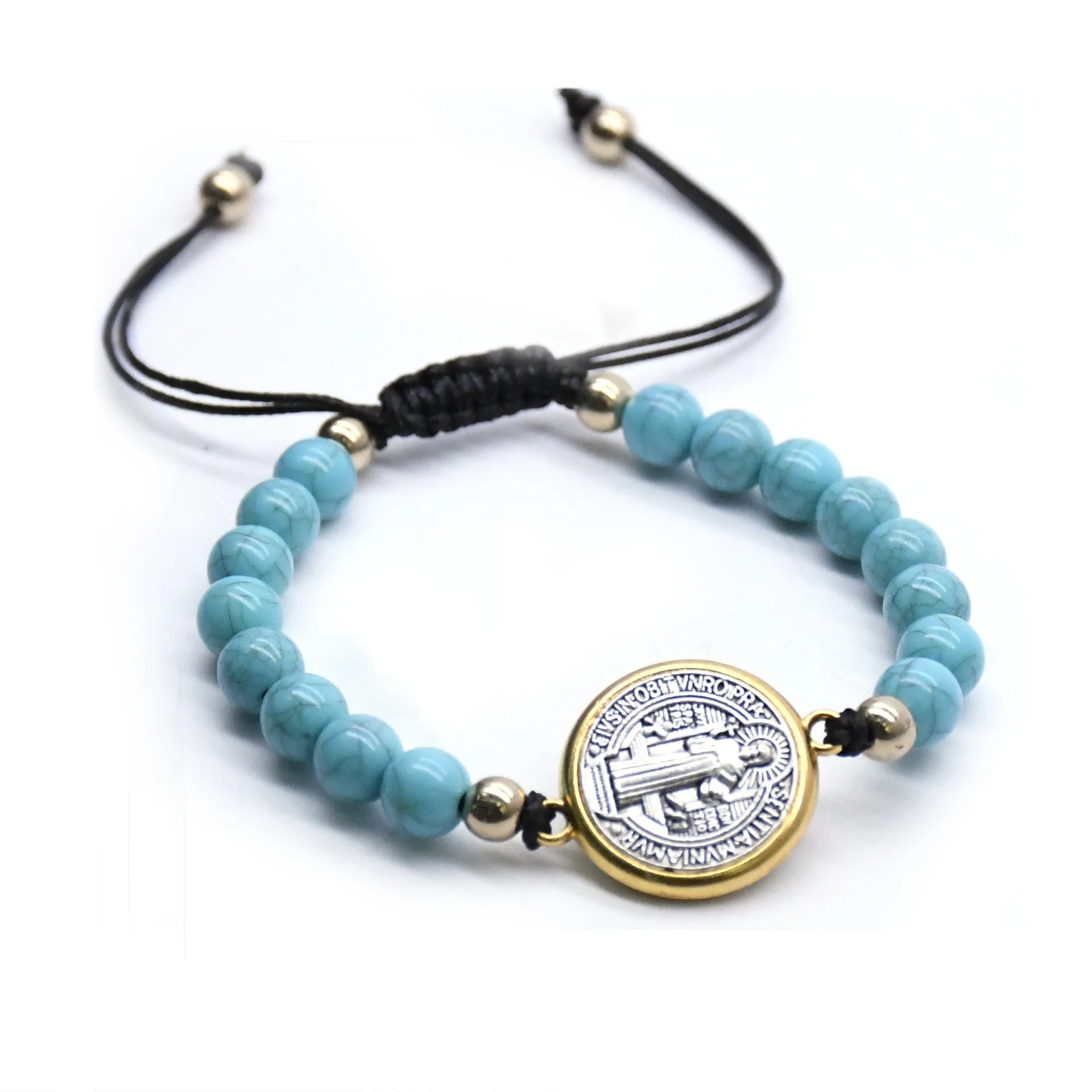 St. Benedict Rosary Beaded Bracelet